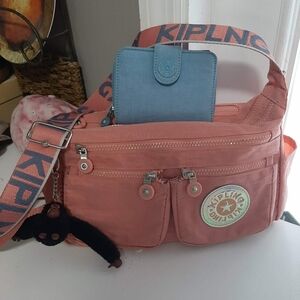 KIPLING "Casual Cross" Crossbody, Bling & Wallet 3 Pc Set